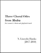 Three Choral Odes from Medea SSAA choral sheet music cover